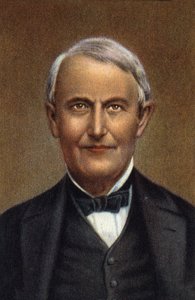 Portrait of Thomas Alva Edison, American scientist and inventor