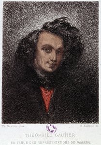 Portrait of Théophile Gautier in Hernani by Victor Hugo. 19th century by Unknown artist