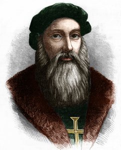 Portrait of Vasco de Gama (1469-1524) Portuguese navigator. by Unknown artist