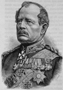Portrait of Werder. 19th century engraving by Unknown artist