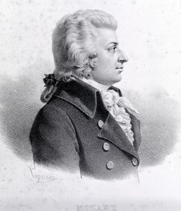 Portrait of Wolfgang Amadeus Mozart (1756 - 1791).