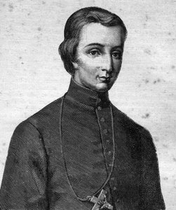 Portrait of the Blessed Pierre-Louis-Marie Chanel, Marist, First Martyr of Oceania (1803 - 1841) - in Les Contemporains by Unknown artist