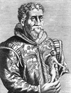 Portrait of the Italian painter Michelangelo Buonarroti known as Michelangelo by Unknown artist