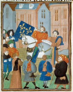 Proclamation of Peace in Reims on 2 October 1435 after the Signing of the Treaty of Arras between King Charles VII and the Duke of Burgundy Philip III the Good Ending the Civil War between the Armagnacs and the Burgundians by Unknown artist