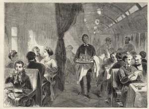 Pullman Dining Carriage of the Pacific Railways in 1869 by Unknown artist
