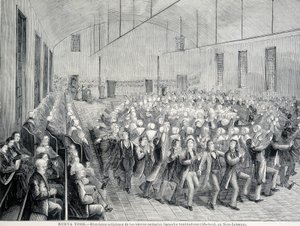 Religious procession of the Shakers in New York by Unknown artist