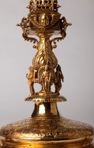 Reliquary Cross. Metalsmithing with Jewels. Origin Abbey (Saint-Amand Tournai, ex-Elnone). 16th Century (detail) by Unknown artist