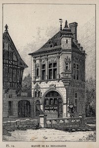 Renaissance House - engraving of 1889 in 