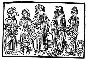 Representation of Saracens (15th century Xylography) by Unknown artist