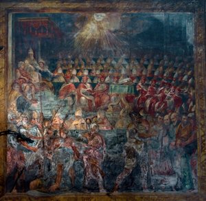 Representation of the First Council of Nicea, First Ecumenical Council, in 325