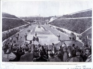 Restoration of the Olympic Games in Athens: Arrival of Lues, Marathon Winner