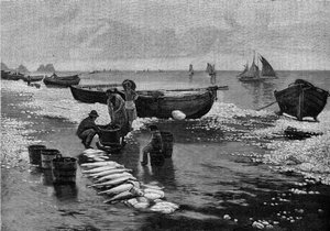 Return of the Fishermen at Belle Isle in Brittany by Unknown artist