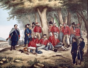 The Italian Patriot Giuseppe Garibaldi Wounded in Aspromonte by Unknown artist