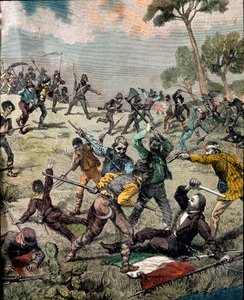 The Italian revolutionary Carlo Pisacane is stormed by peasants in Sapri on June 28, 1857