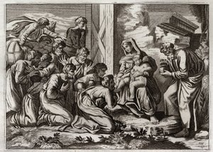 Royaumont Bible, New Testament: Adoration of the Wise Men