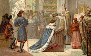 Sacre of Charles VII (1403-1461) in the Cathedral of Reims (July 17) by Unknown artist