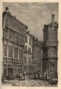 Saint Malo house of Duguay Trouin - engraving in 