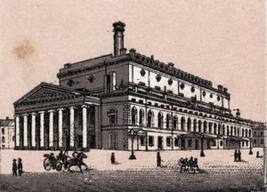 Saint Petersburg, Russia: view of the Grand Theatre. The world illustrates 168 views. Undated (late 19th century) by Unknown artist