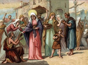 Saint Genevieve (422-502), patron saint of Paris of famine by Unknown artist
