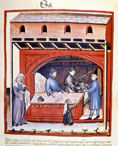 Sale of Salt, extract of Tacuinum Sanitatis