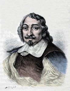 Samuel de Champlain, French explorer and colonizer (1567-1635). Colonizer of Canada. Engraving from 1830 after a serious portrait by Moncornet by Unknown artist