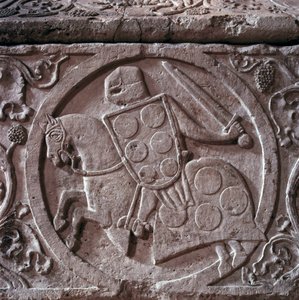 Sarcophagus of the Knight of the Palace Family (detail)