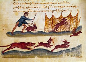Hare Hunting Scene from 
