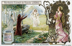 Scene from the Divine Comedy of Dante - Liebig Chromolithography
