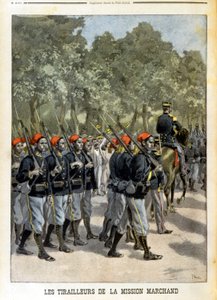 Senegalese Tirailleurs de la Mission Marchand à Paris - in 