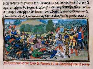 Seventh Crusade: King Louis IX is Captured During the Battle of Mansourah by Unknown artist