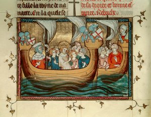 Seventh Crusade: King Louis IX of France Arrives in Nicosia, Cyprus (c.1245) by Unknown artist