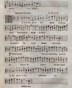 Sheet Music of Psalmi Poenitentiales by Roland de Lassus by Unknown artist