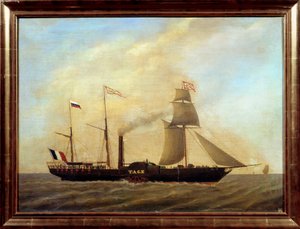 Ship with Blades on the River Tagus by Unknown artist