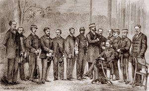 Sir James Hope Grant, a British Soldier and His Staff During the Second Opium War by Unknown artist