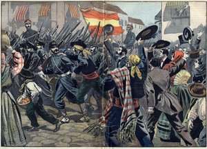 Spanish-American War or Cuban War of Independence (1868-1898) between Spain and North America by Unknown artist