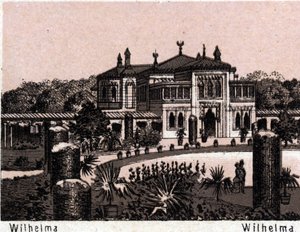 Stuttgart, Germany: view of Wilhelma in 