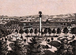 Stuttgart, Germany: view of the New Castle in 