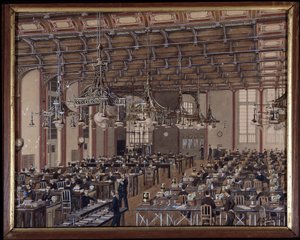 Telegraphic office Rue de Grenelle in Paris: Salle de Rosace by Unknown artist