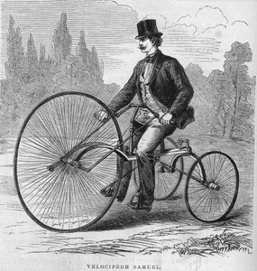 The American velocipede of Isaac Samuel. 1869 by Unknown artist