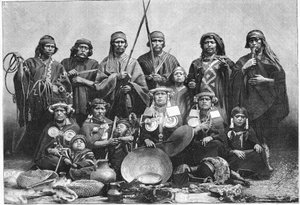 The Araucanians at the Garden of Acclimation in Paris in 1883 by Unknown artist