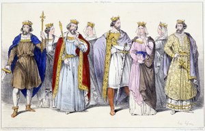 The Carolingians: Hugues Capet, Adelaide, Robert, Constance, Henry I, Anne of Russia, Berthe, Philippe I - in 