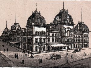 The Central Depot in New York, USA in “The World Illustrates 168 Views” Undated (late 19th century) by Unknown artist