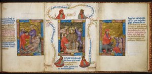 The Drunkenness of Noah; the Mocking of Christ; children mocking the prophet Elisha by Unknown artist