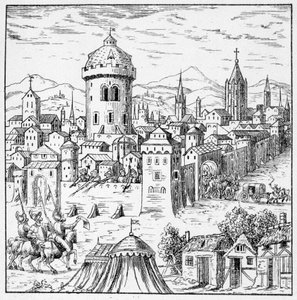 The Huguenots at Amboise where was King Francois II (Conjuration of Amboise) - in Collection of 39 figures representing the calamities of France from 1562 to 1586 by Unknown artist