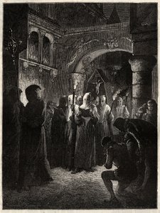 The King of France Henry III in White Penitent Suit - Procession of the Confrerie Instituted by the King 23/03/1585