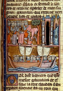 The Knights left for the Crusade by Unknown artist