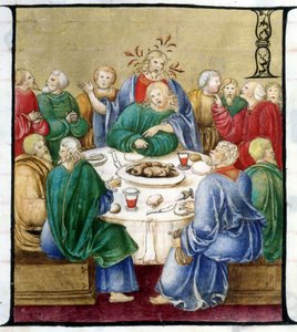 The Last Supper (detail). Church of the Crowned Virgin of Lodi by Unknown artist