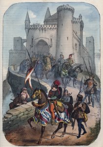 The Lombards depart for the first Crusade at the end of the 11th century by Unknown artist