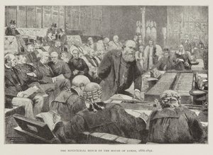 The Ministerial Bench of the House of Lords by Unknown Artist