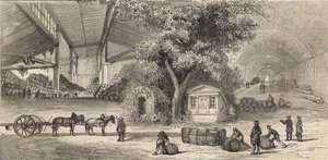 The Wines Warehouse in Paris in 1861 by Unknown artist